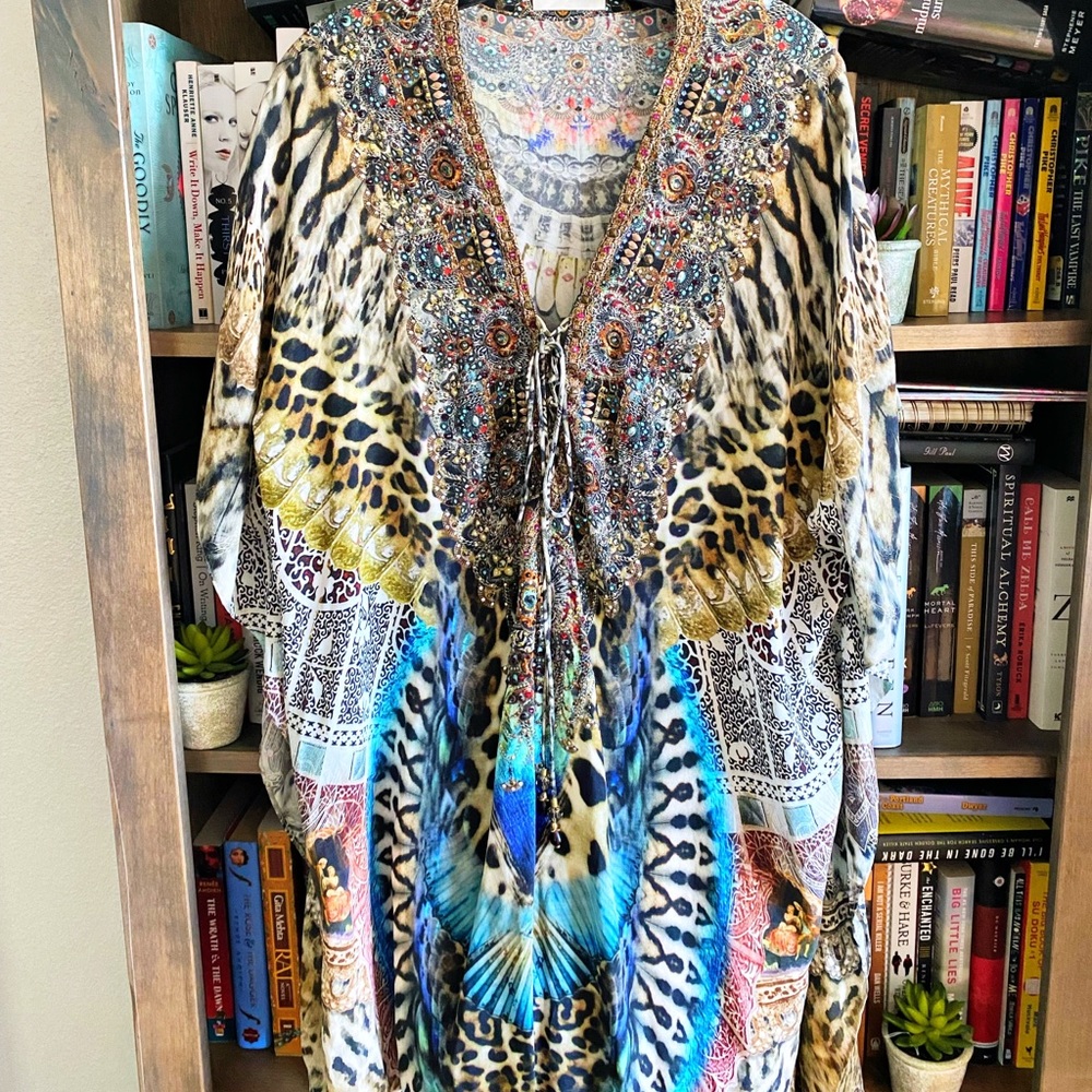 Camilla Lace Up Short Kaftan